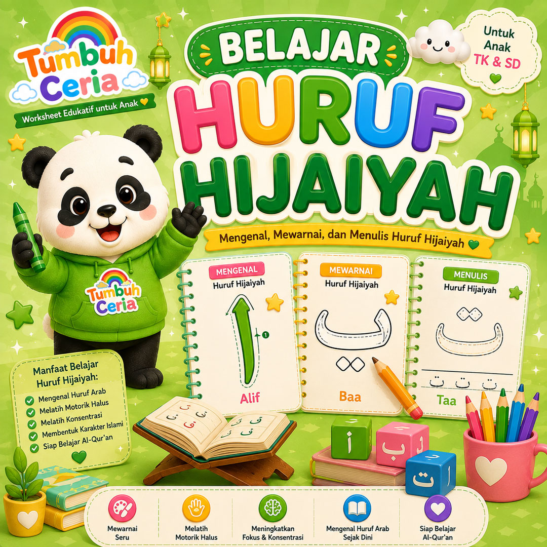 Preview worksheet Belajar Huruf Hijaiyah
