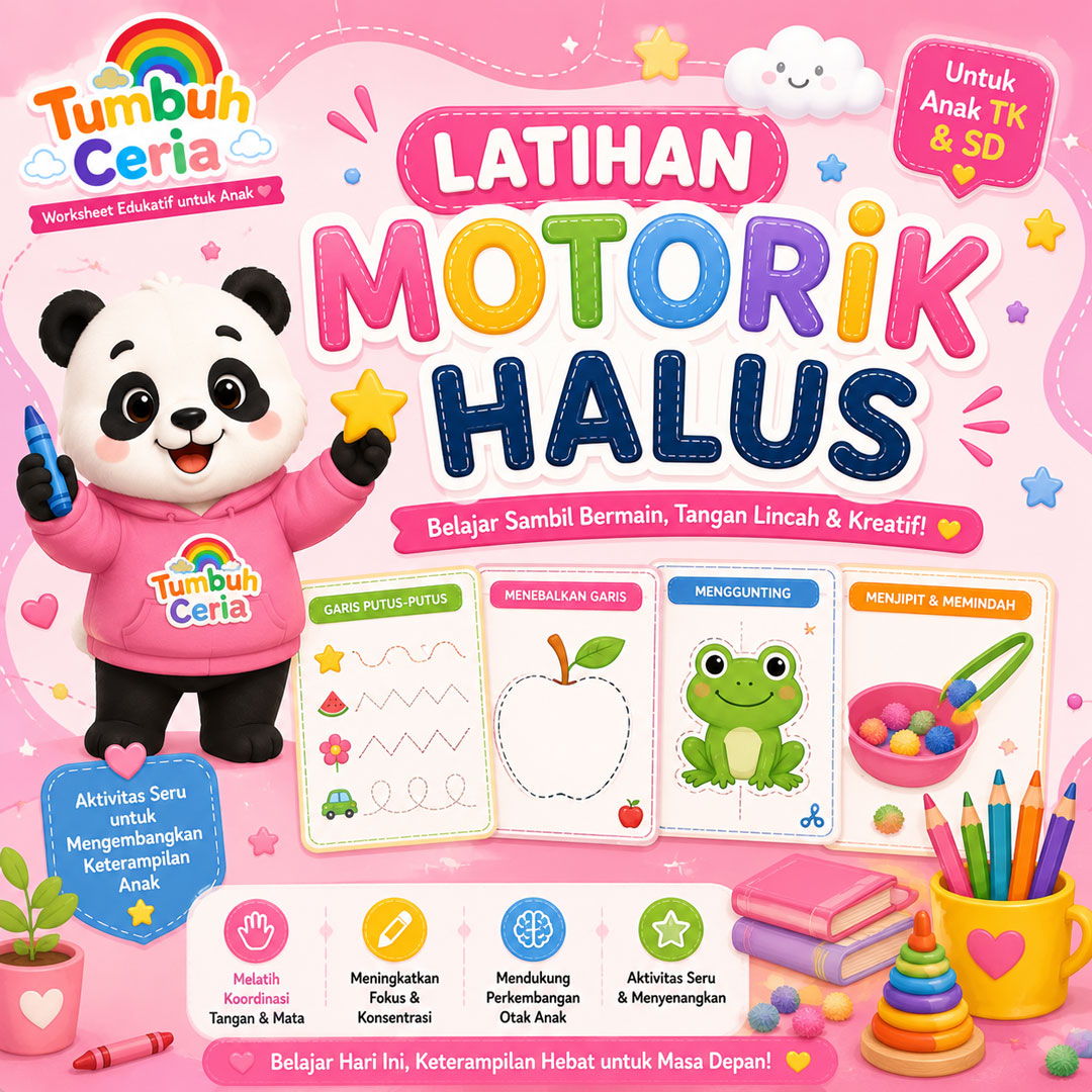 Preview worksheet Latihan Motorik Halus